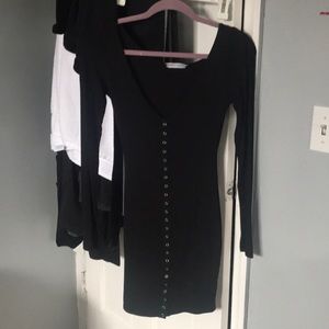 Naked Wardrobe Button Down dress